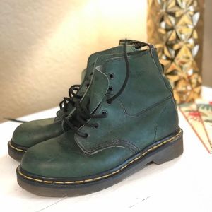 Vintage Green Dr. Martens 101 6-Eye Boots